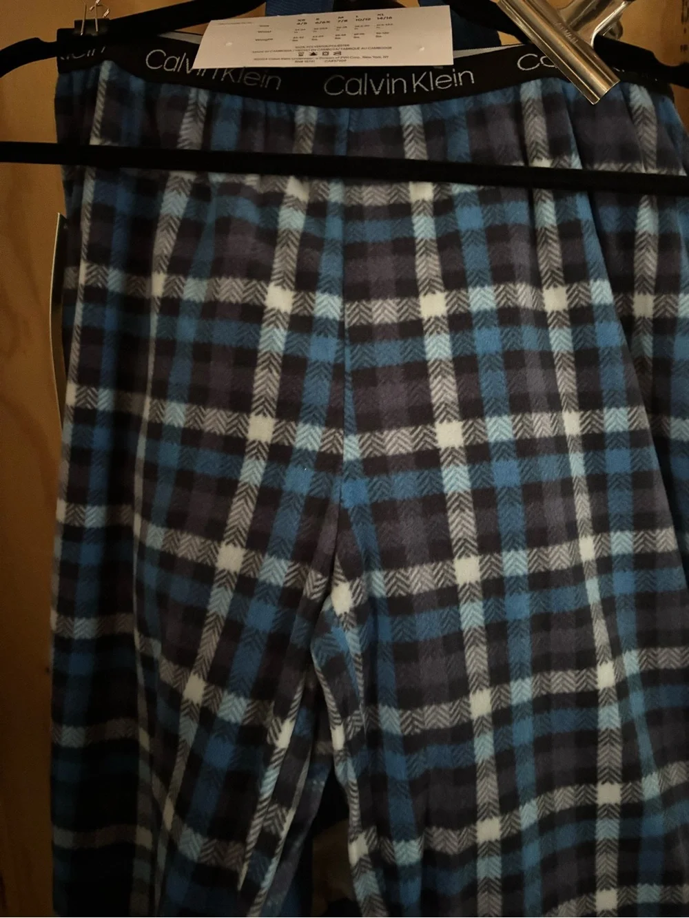 Calvin Klein Kids Blue Plaid Pajama Bottoms - 2 Pack